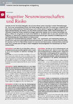 Cognitive neuroscience and risk